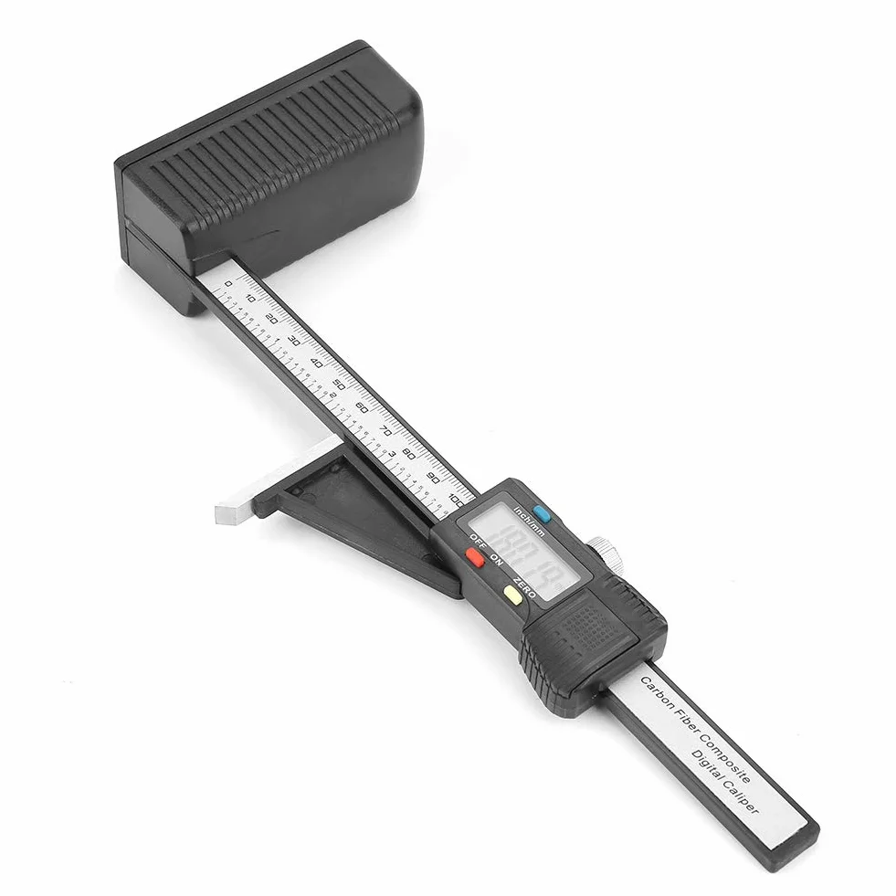 Fafeicy Digitaler Messschieber 150mm mit Tiefenmessung – Präzises Digitalmessgerät für Holzbearbeitung, Metallbearbeitung, Zimmerei, Schreinerei und Werkstatt (Schwarz)