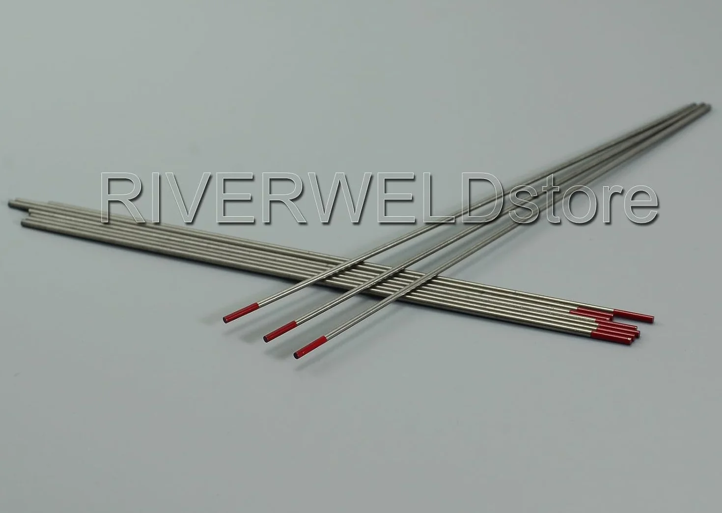 RIVERWELD TIG-Schweißung Wolframelektrode mit 2% Thoriumdotierung WT20 Rot Spitzen 1,6x150mm 10er Packung