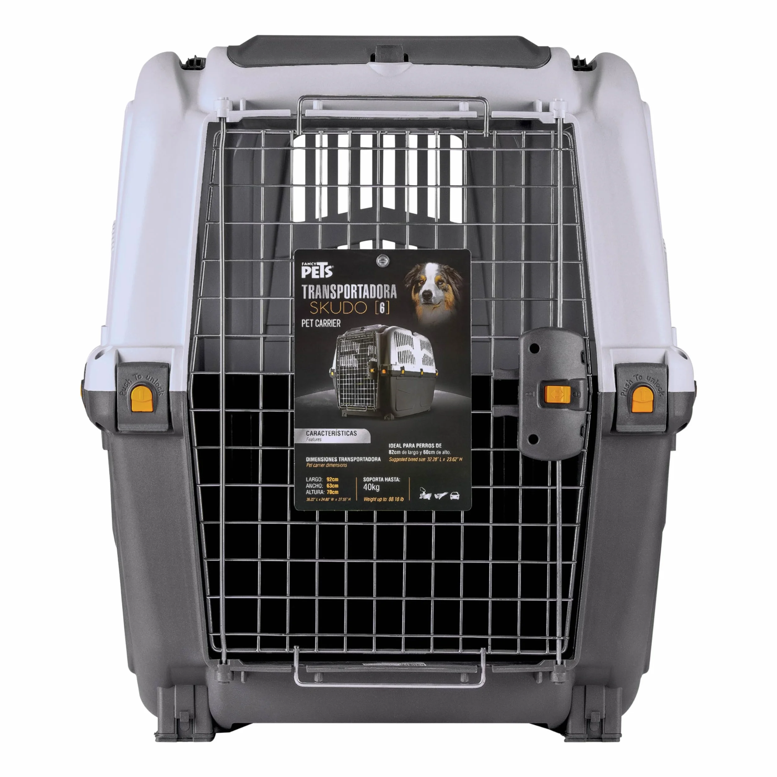 Transportbox "Skudo 6 IATA" grau L x B x H: 92 x 63 x 70