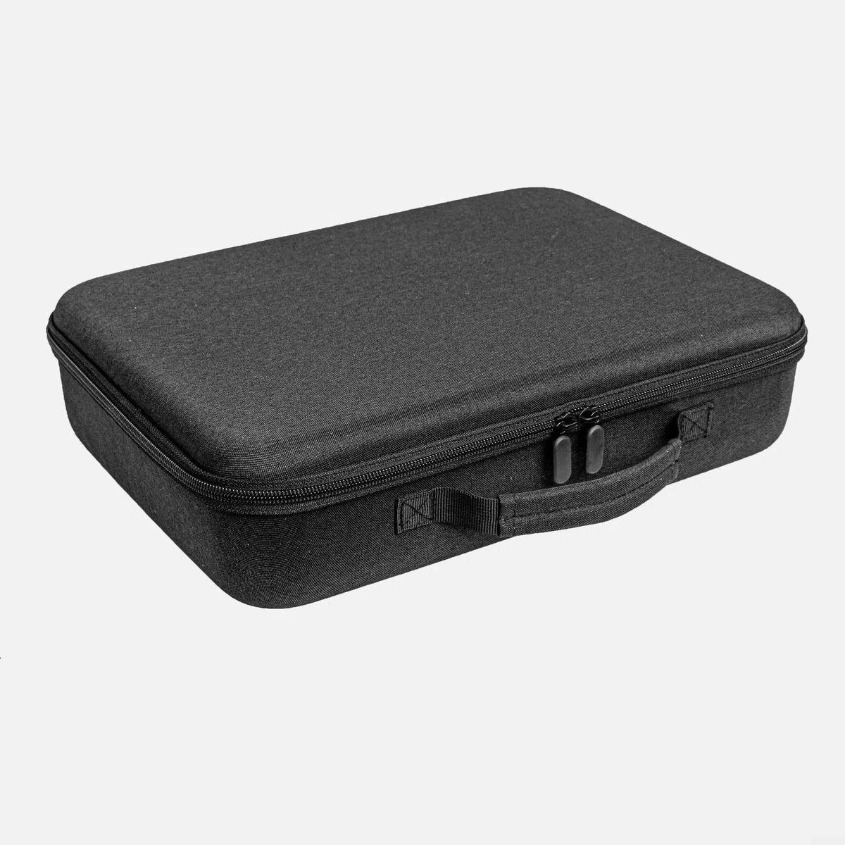 Aufbewahrungsbox für Ecovacs Mini/EVA für Winbot – stoßfester, tragbarer Griff mit hoher Kapazität und Netz-Organizer, 35 x 25,5 x 8,5 cm (schwarz)