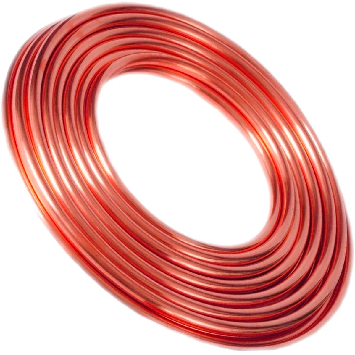 Kupferrohr 6mm Außendurchmesser x 1mm Wandstärke, 5 Meter Ringware weich, Trinkwasser geeignet DVGW, CU Rohr Kupfer Hydraulik Gas Wasserleitung Kälte Heizung Heizkörper Solar
