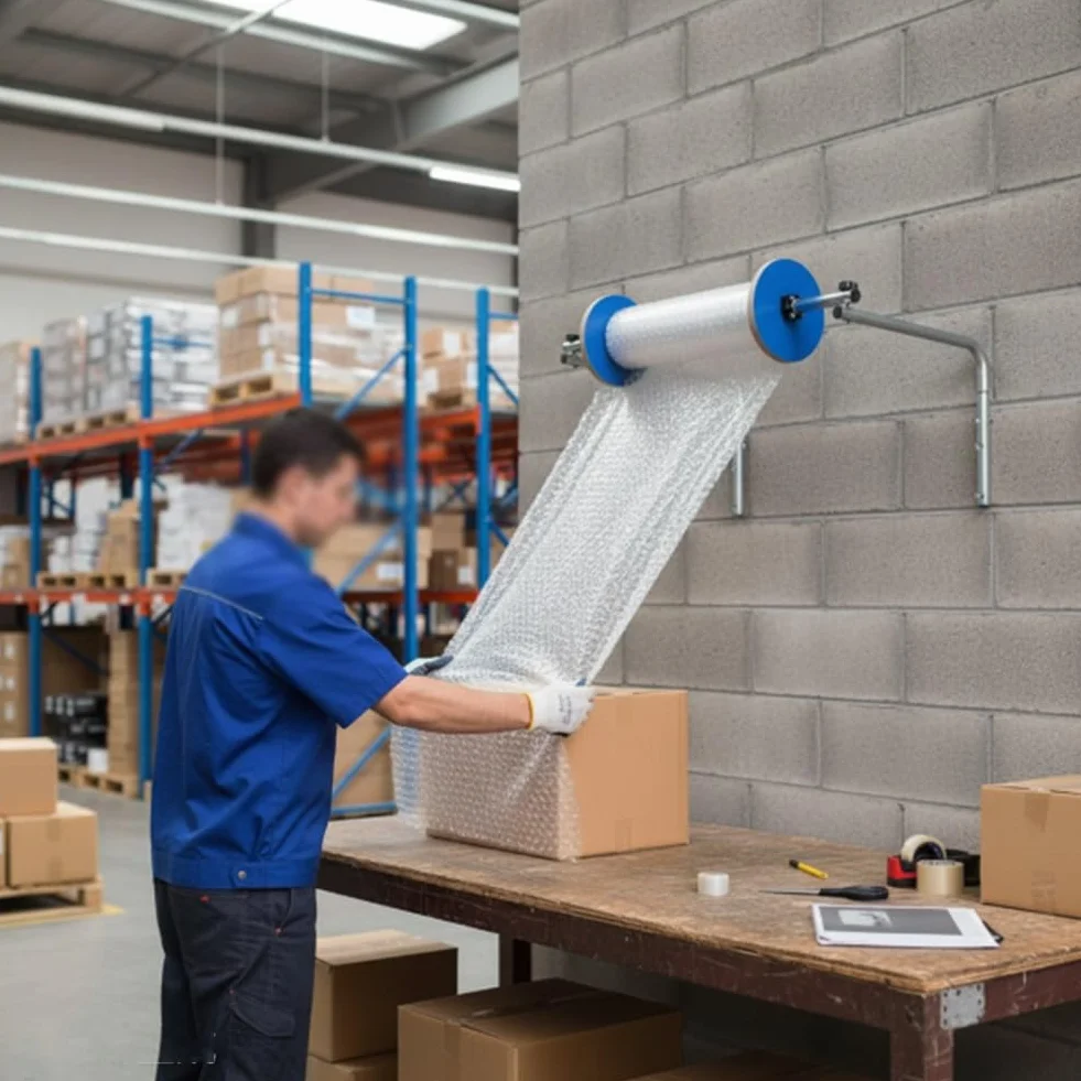 Luftpolsterfolie Rollenspender Wandhalterung für Verpackung Umzug Versand Schutz