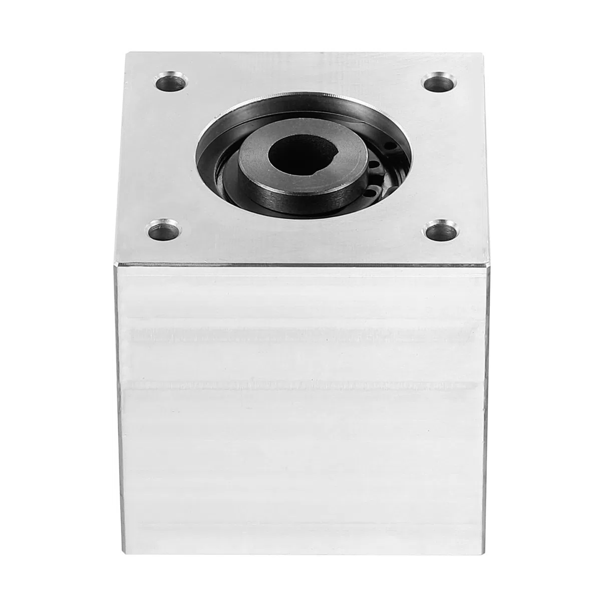 QUARKZMAN Getriebe 90 Grad Rechtwinkliges Kegelradgetriebe 1:1 Einfache Ausgangswelle 1 Modul 20 Zähne Kegelrad Aluminiumrahmen Einfaches Mechanisches DIY Modul 8mm Welle (D-Form Bohrung)