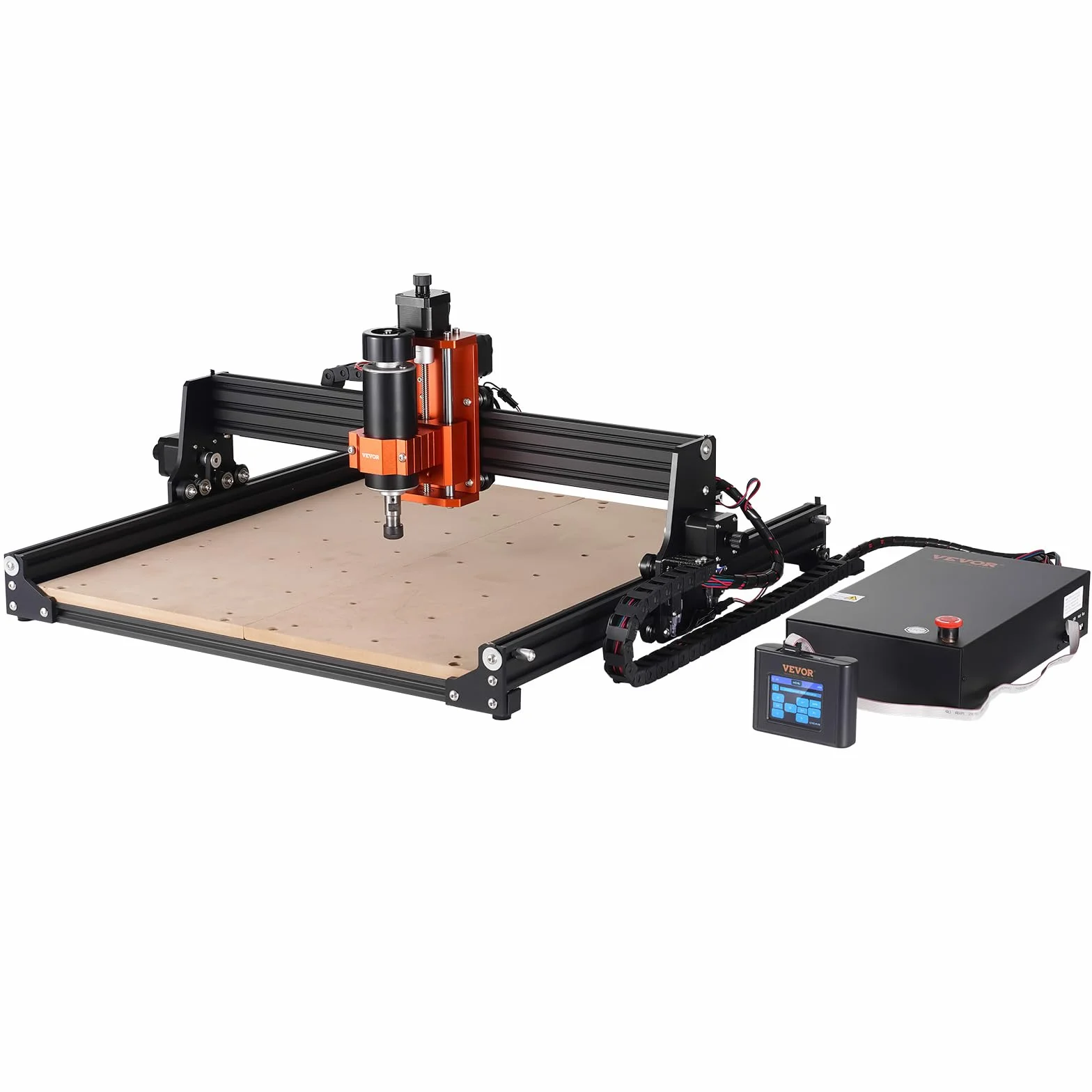 VEVOR CNC-Fräsmaschine, 300 W, Graviermaschine 3-Achsen-GRBL-Steuerung, Holzgravur-Schnitzfräsmaschinen-Kit, 400 x 400 x 60 mm Arbeitsbereich 1200 U/min für Holz, Acryl, MDF, PVC, Kunststoffschaum