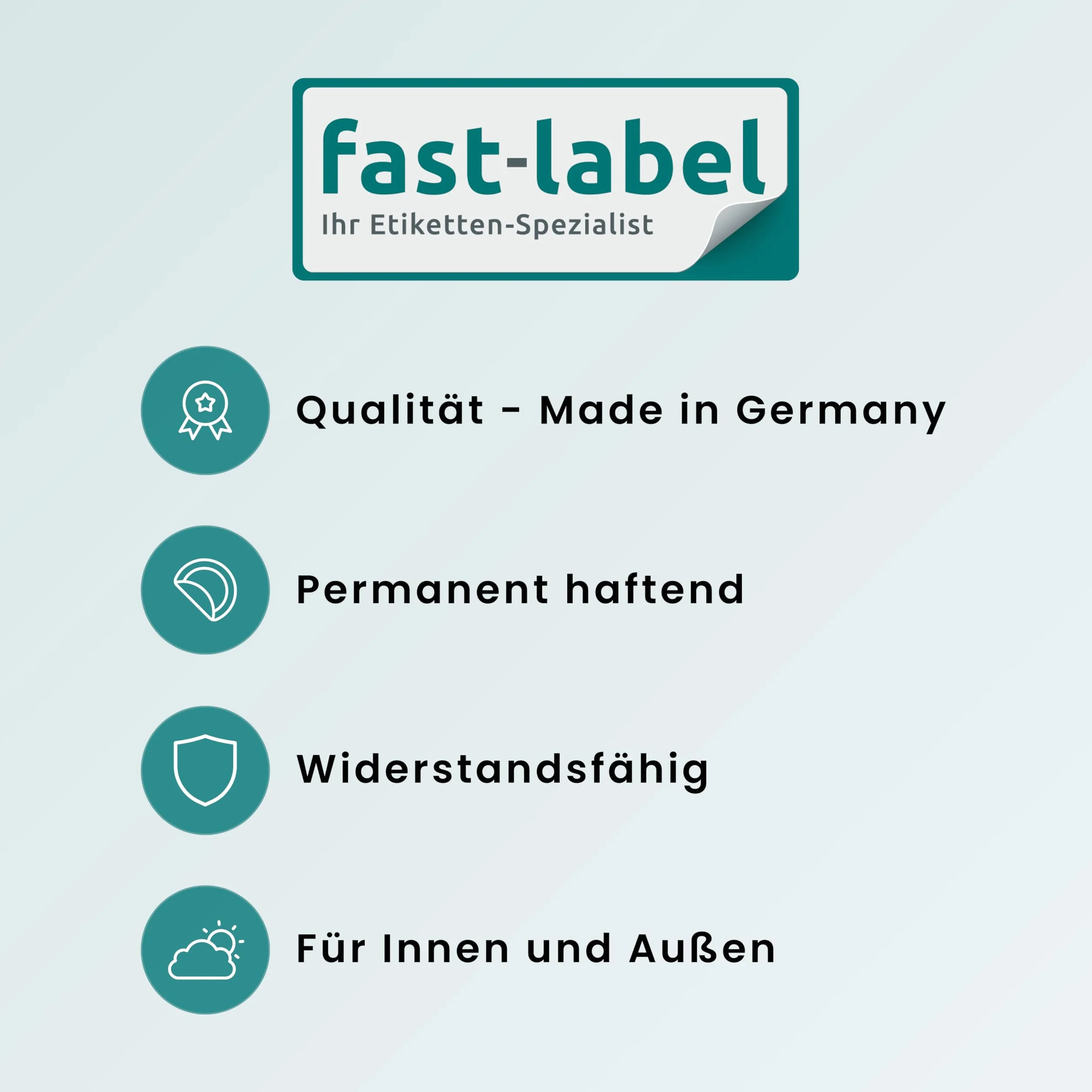 Prüfplaketten mit Logo und Wunschtext, 200 Stück, Vinylfolie, selbstklebend, Prüfetiketten/Prüfaufkleber mit Firmeneindruck (30 mm Ø)