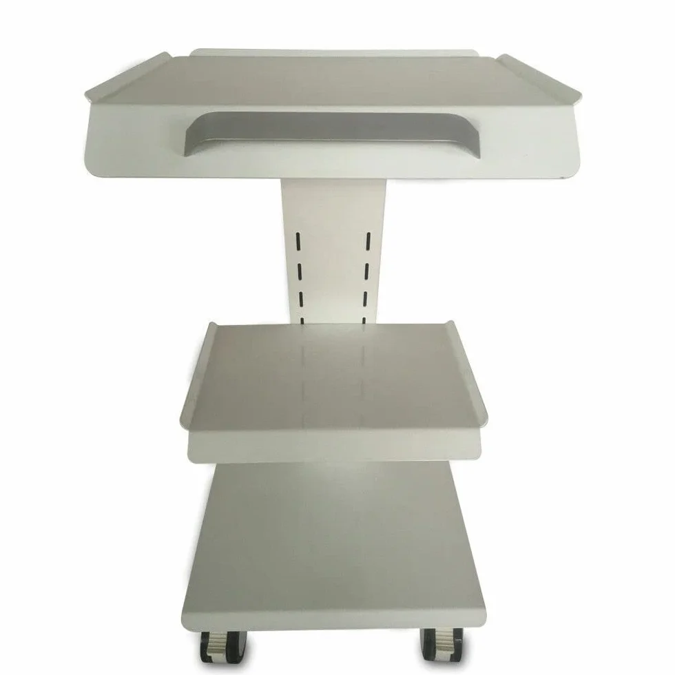3 Ebene Tragbar Rollwagen Zahntechnik Schönheits Gerätewagen Dental Trolley Cart Medical Dental Lab Cart Transportwagen Rollwagen Medizinisch, Universalräder, 2 Fußbremsen