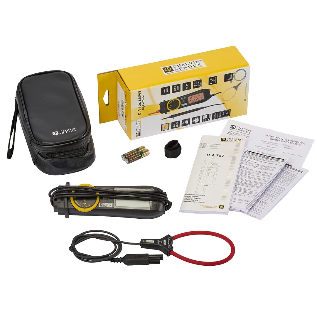 Chauvin Arnoux C.A 757 Multitester CAT III 600V LCD schwarz