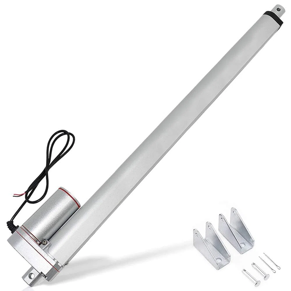 DCHOUSE Linearantrieb 1500N 450mm Hub DC 12V Motor für Türöffner Automatisierung