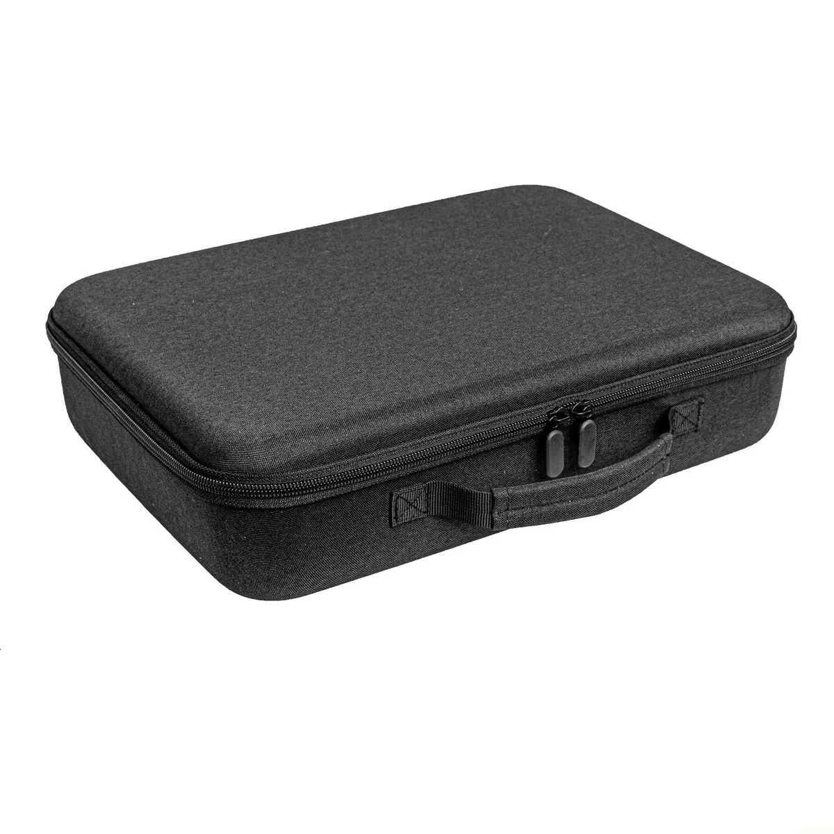 Aufbewahrungsbox für Ecovacs Mini/EVA für Winbot – stoßfester, tragbarer Griff mit hoher Kapazität und Netz-Organizer, 35 x 25,5 x 8,5 cm (schwarz)