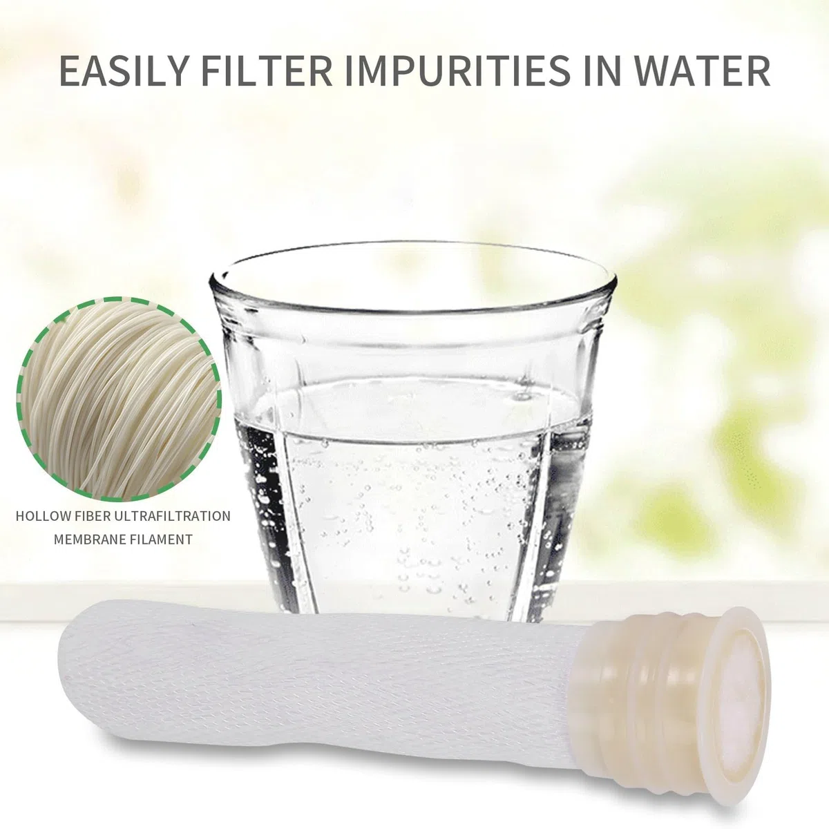 16 Stück UF-Membran 0,01 Mikrometer Ultrafiltrations-Hohlfasermembran für Umkehrosmose-Wasserfilterreiniger