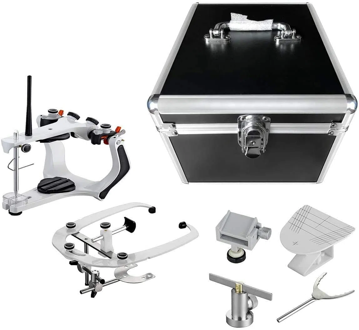 Global Dental Lab Artikulator XG-A01 halbverstellbare Gelenkbänder Standard-Gesichtsbogen Aluminiumbox