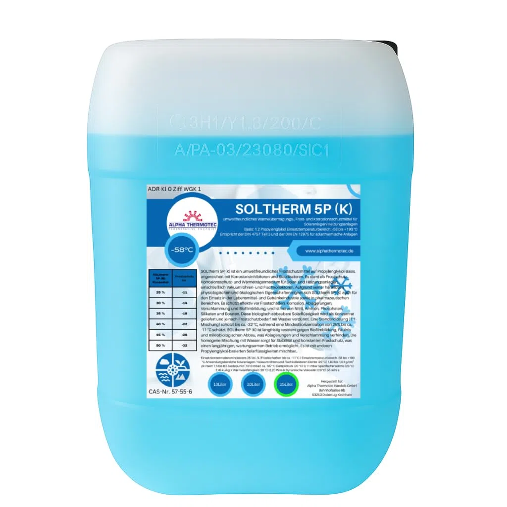 Solarflüssigkeit Konzentrat bis -58° C 25 Liter Blau
