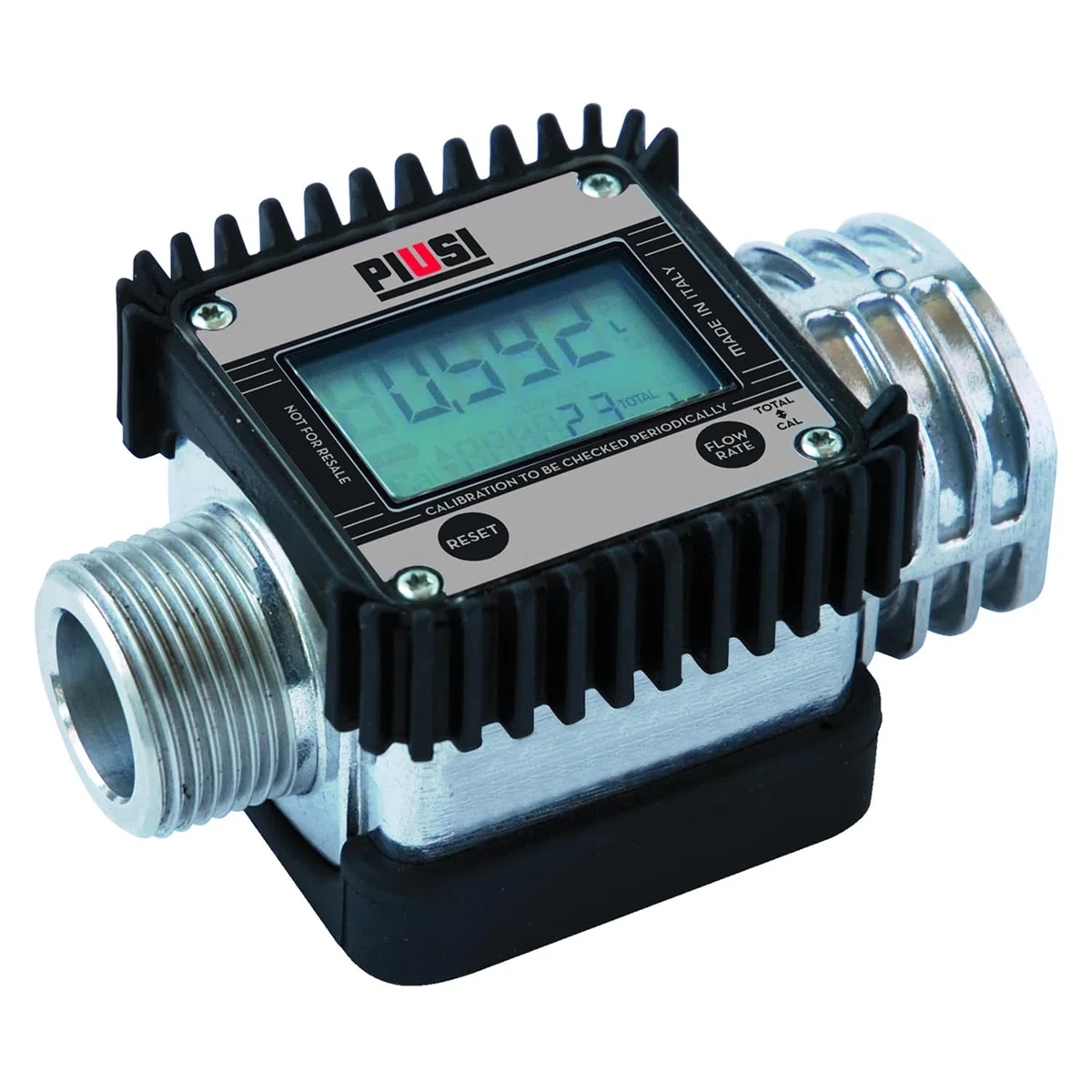 PIUSI Digitaler Turbinenzähler für Diesel 120 l/min 20 bar M 1" BSP F 1" BSP K24