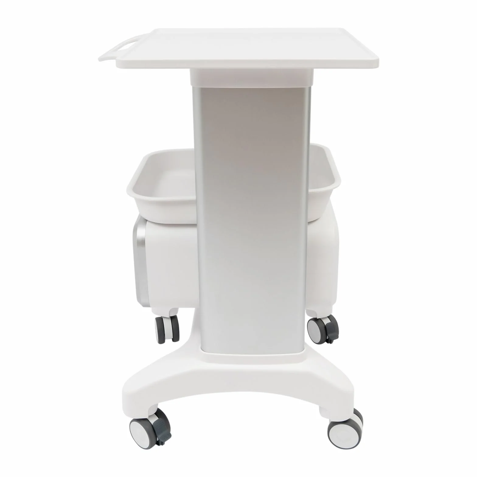 Rollwagen für medizinische Geräte, Laborwagen Medizinwagen mit Schublade und oberer Ablage, 100 kg Tragkraft,Servierwagen Medizinischer Wagen für Labor, Klinik, Krankenhaus, Salon