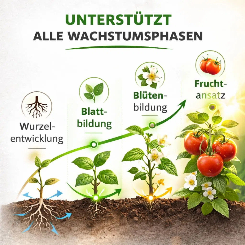 GiDeli Kaliumnitrat 10kg im Eimer - Ein Universaldünger, Ideal für Blumen, Obstpflanzen und Zierpflanzen - 1 kg Dünger Reicht für 60 m² - Pflanzendünger, der die Immunität und das Wachstum verbessert