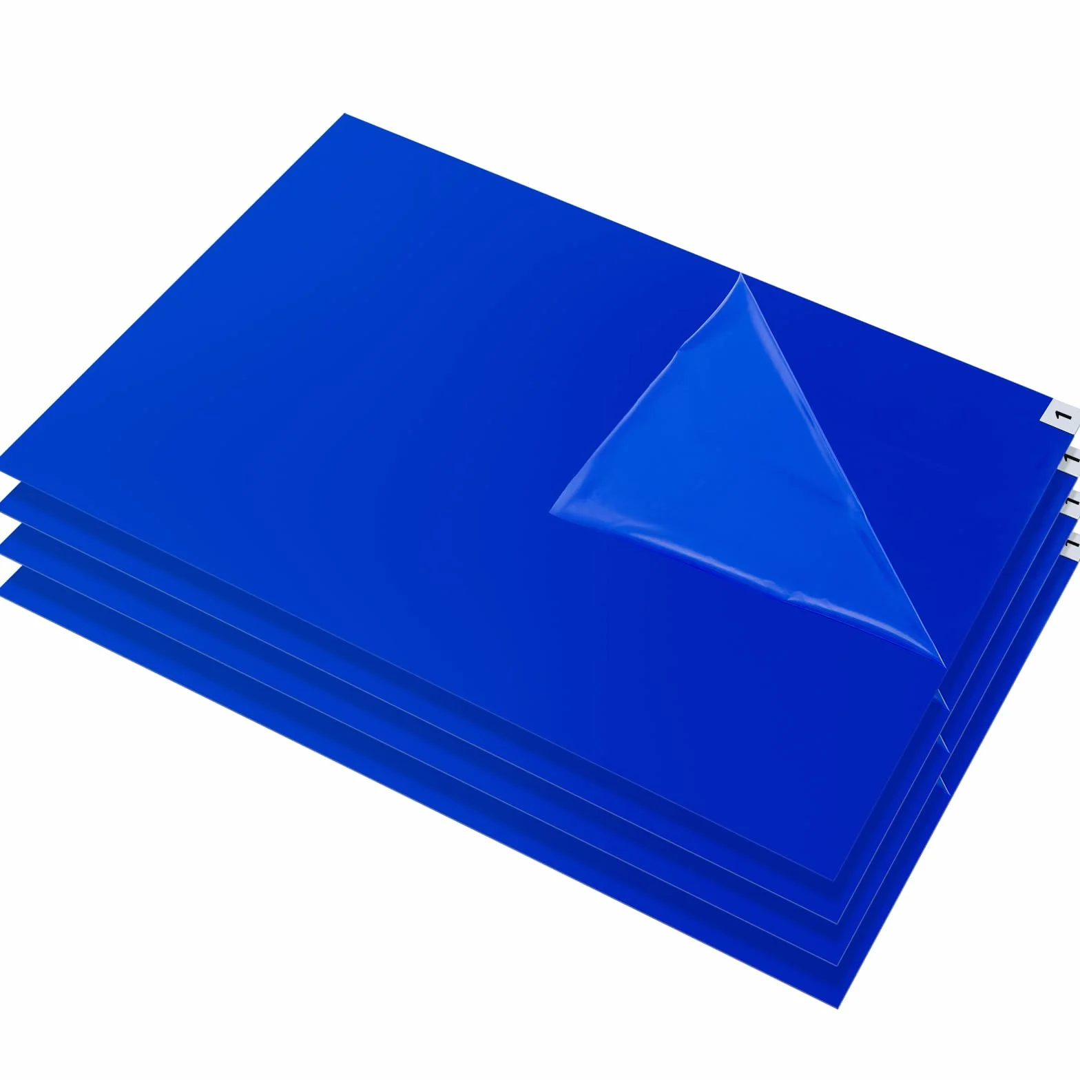 Blau Boden Klebrige Matten 120 Blatt (4 Blöcke à 30 Blatt), 60 x 90 cm Reinraum Klebematte Tearable Selbstklebende Staubfreie Klebematte Reinigungs für Das Home, Labor, Office, Krankenhaus, BAU