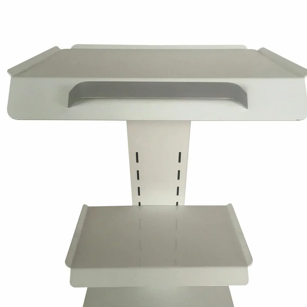 3 Ebene Tragbar Rollwagen Zahntechnik Schönheits Gerätewagen Dental Trolley Cart Medical Dental Lab Cart Transportwagen Rollwagen Medizinisch, Universalräder, 2 Fußbremsen