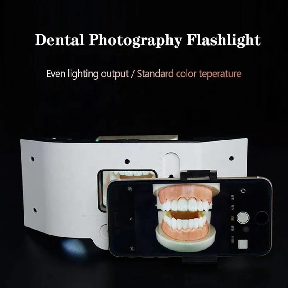 Dental Flash Fotografie Licht, Zahnmedizin Oral Filling Light für Zahnarzt Beleuchtung Dental Photo Fill Light