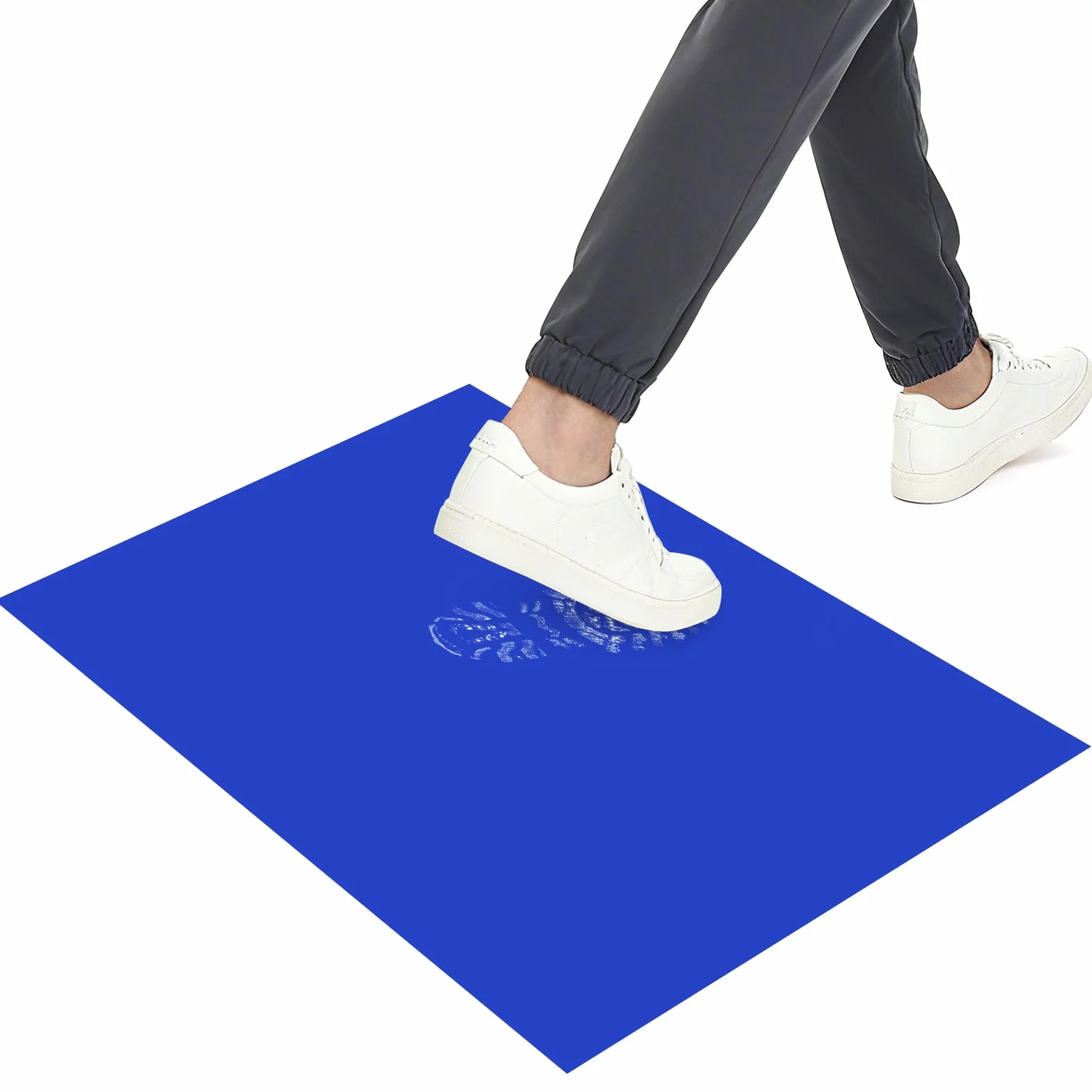 Blau Boden Klebrige Matten 120 Blatt (4 Blöcke à 30 Blatt), 60 x 90 cm Reinraum Klebematte Tearable Selbstklebende Staubfreie Klebematte Reinigungs für Das Home, Labor, Office, Krankenhaus, BAU