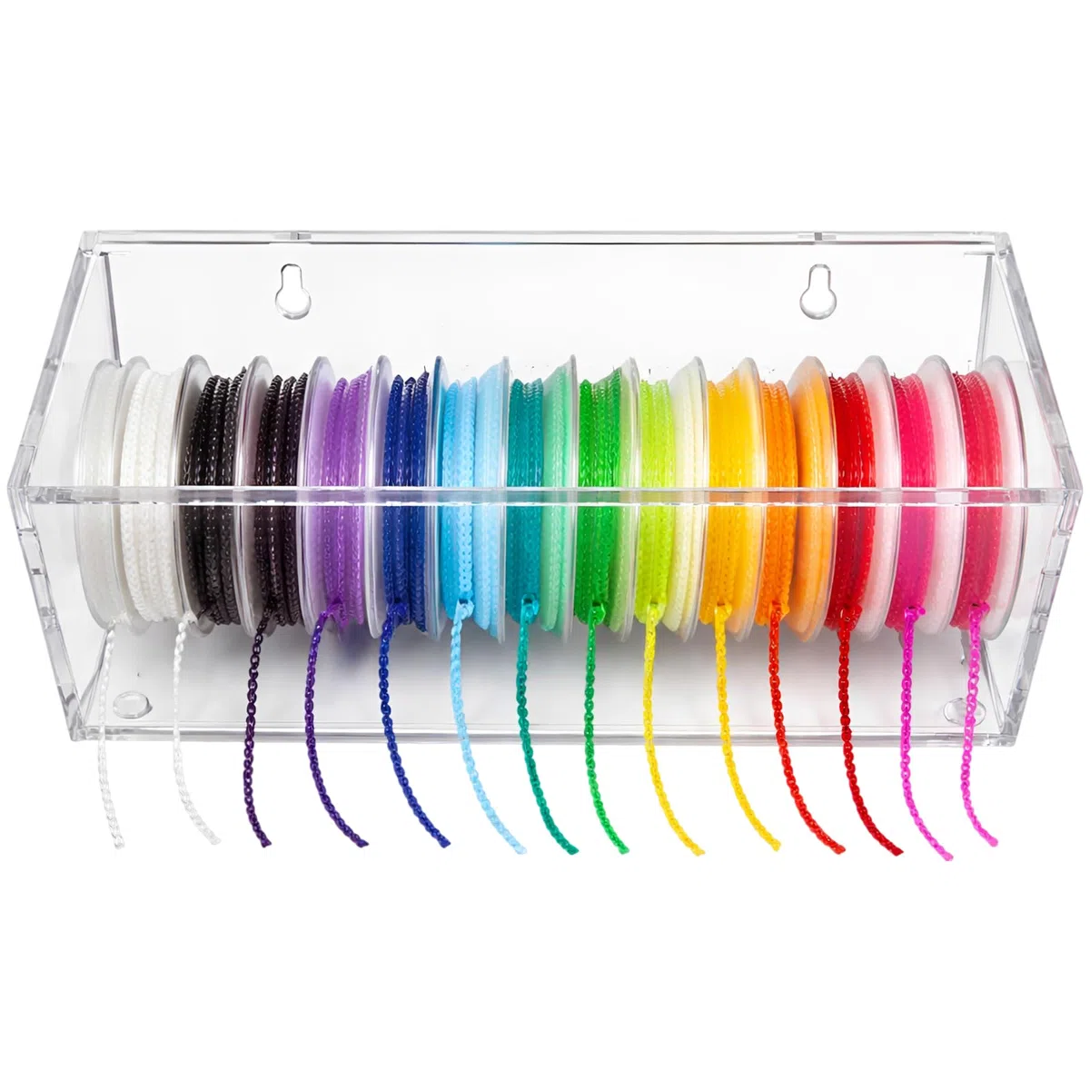 Kieferorthopädische Power Chain Aufbewahrungsbox transparenter Acryl-Mehrfachspender Dental-Organizer