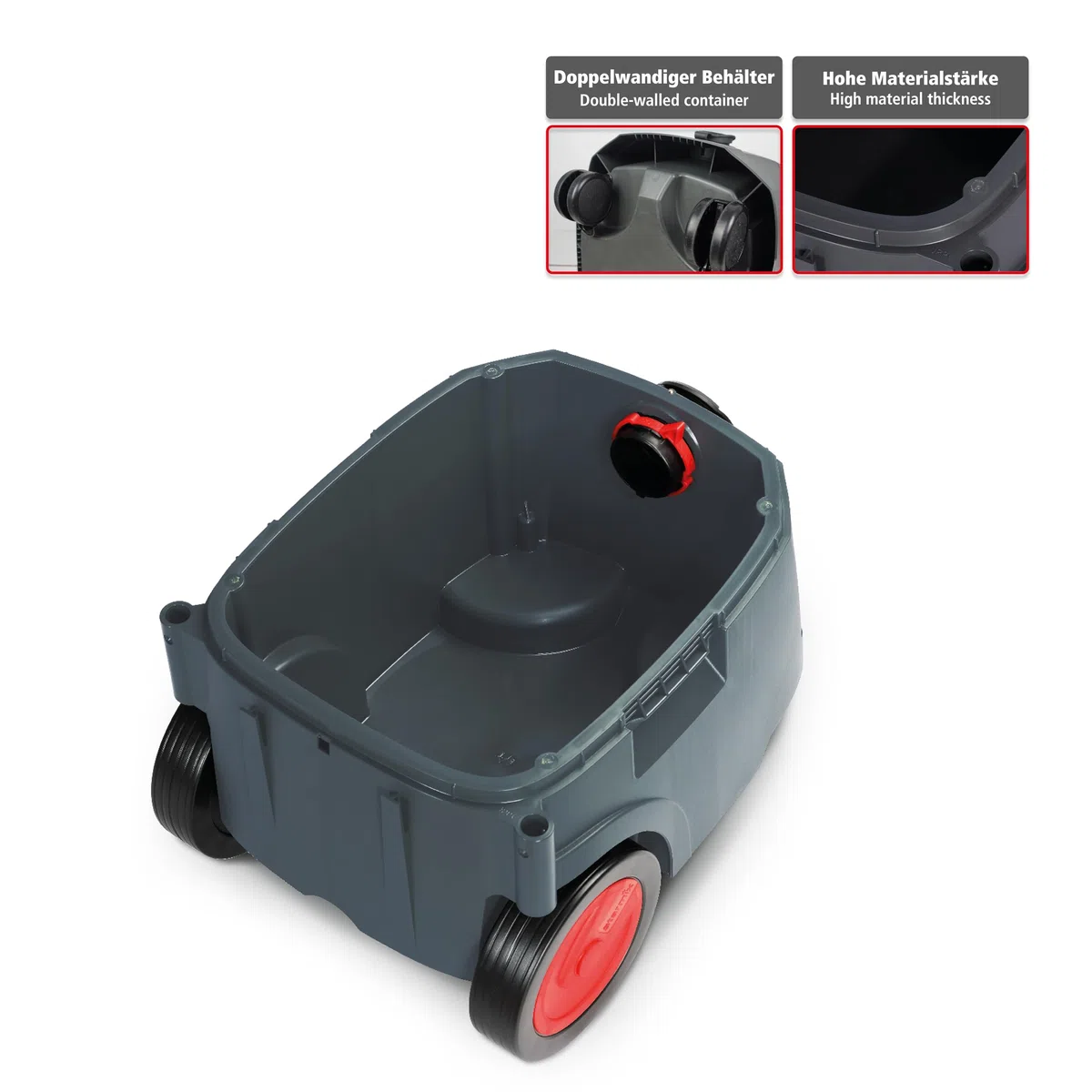 Starmix iPulse H-1235 Asbest Safe Plus Industriestaubsauger, 280mbar, 35 l, HEPA H14, automatische Filterabreinigung