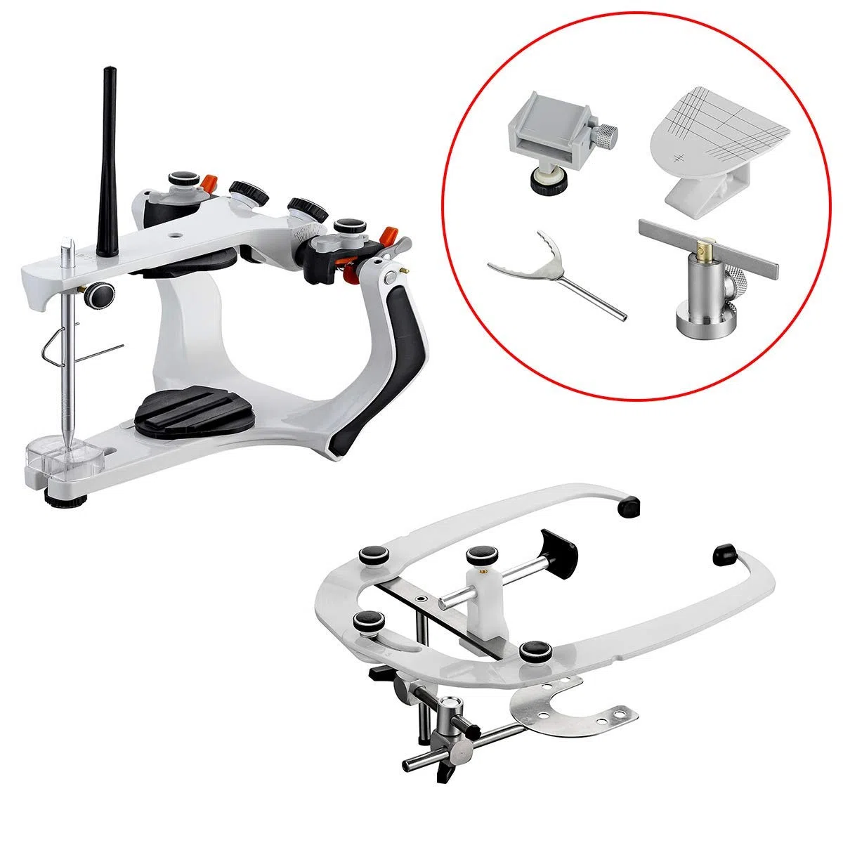 Global Dental Lab Artikulator XG-A01 halbverstellbare Gelenkbänder Standard-Gesichtsbogen Aluminiumbox