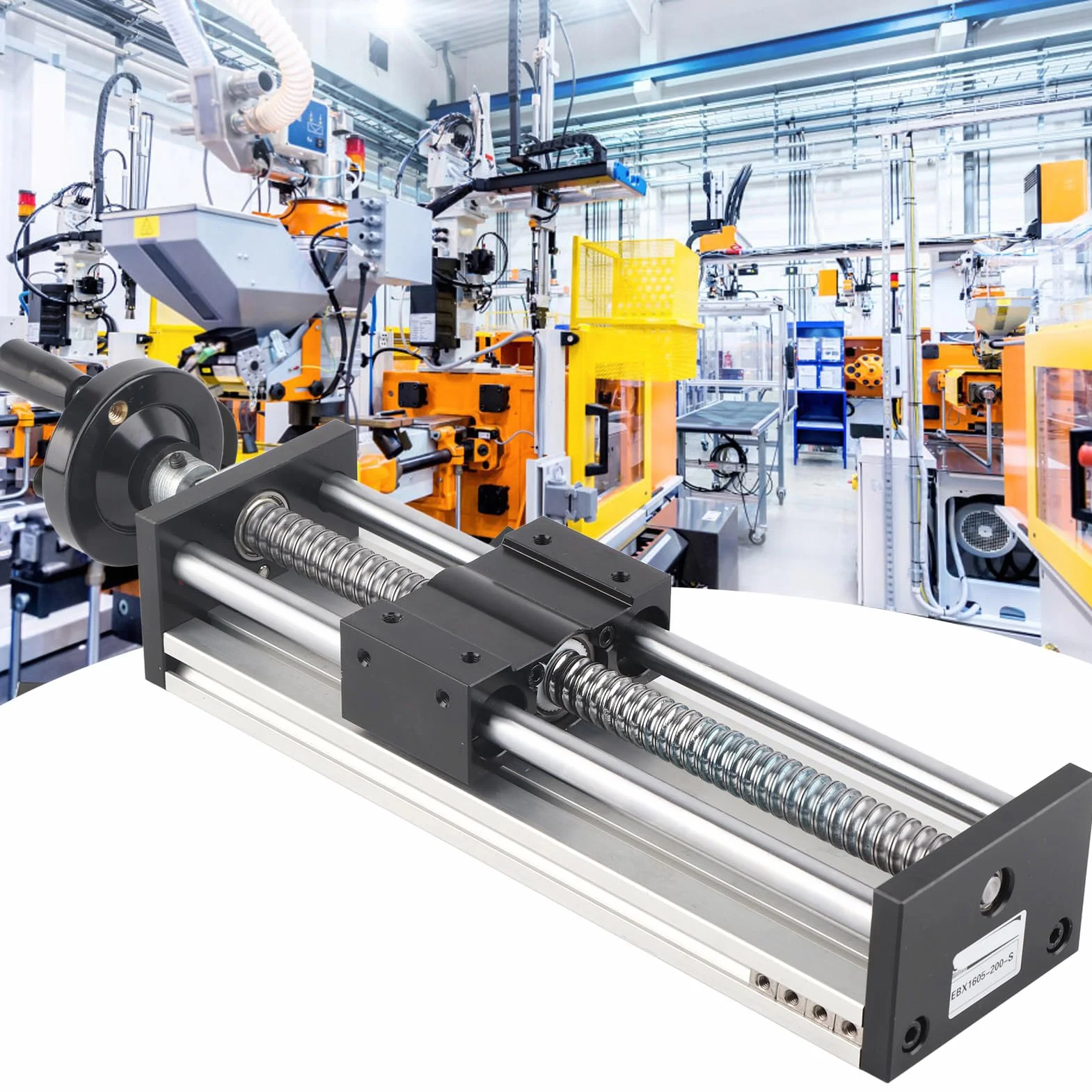 Schiebe-Lineartisch 2-Achsen-Kugel-Manueller Schiebetisch Präzise Führungsplattform 200 Mm Hub mit Linearlagern(EBX1605)