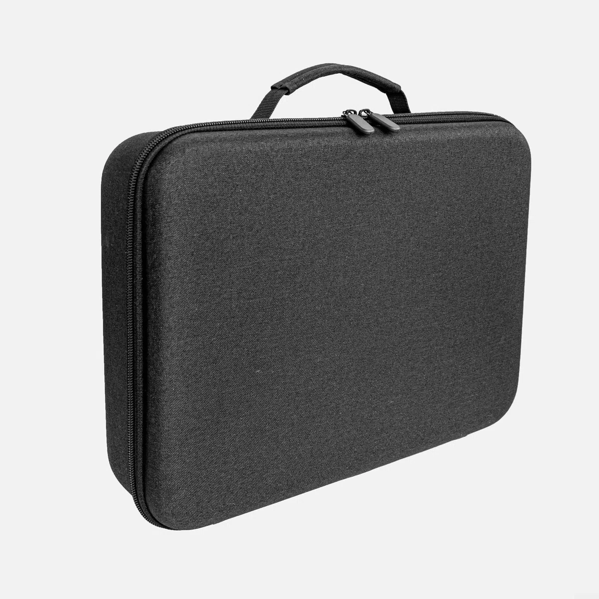 Aufbewahrungsbox für Ecovacs Mini/EVA für Winbot – stoßfester, tragbarer Griff mit hoher Kapazität und Netz-Organizer, 35 x 25,5 x 8,5 cm (schwarz)