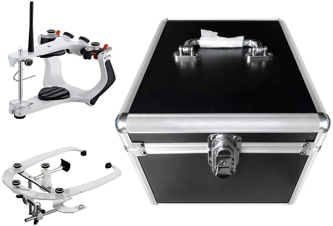 Global Dental Lab Artikulator XG-A01 halbverstellbare Gelenkbänder Standard-Gesichtsbogen Aluminiumbox