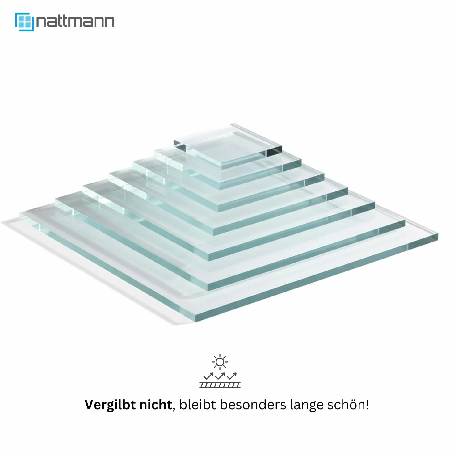 nattmann Acrylglas - XT - PMMA - Acrylplatte & Acrylscheibe 2-10 mm - Klare & Transparente Kunststoffplatte - für Hobby & Bastler - 3 mm, 1200 x 800 mm