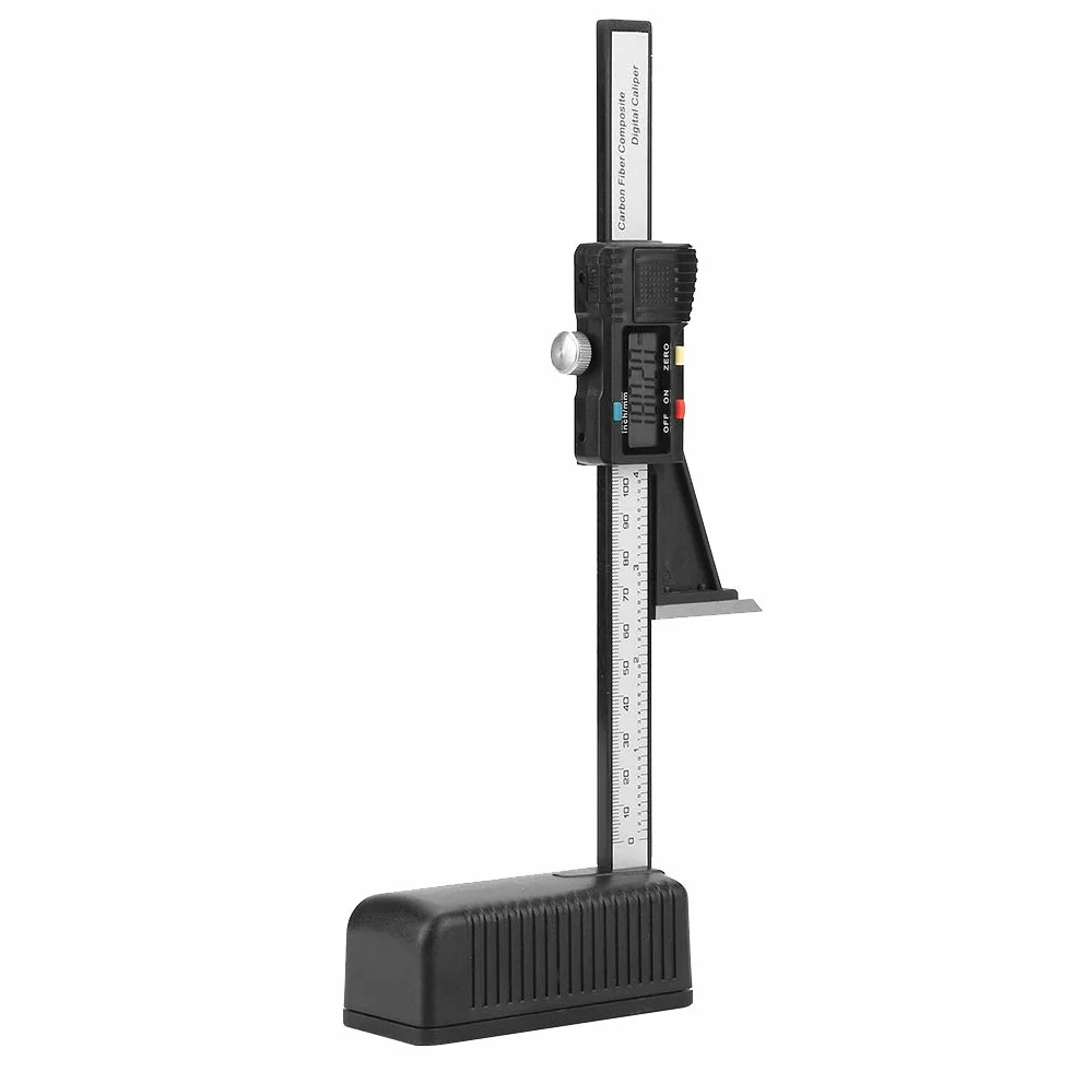 Fafeicy Digitaler Messschieber 150mm mit Tiefenmessung – Präzises Digitalmessgerät für Holzbearbeitung, Metallbearbeitung, Zimmerei, Schreinerei und Werkstatt (Schwarz)