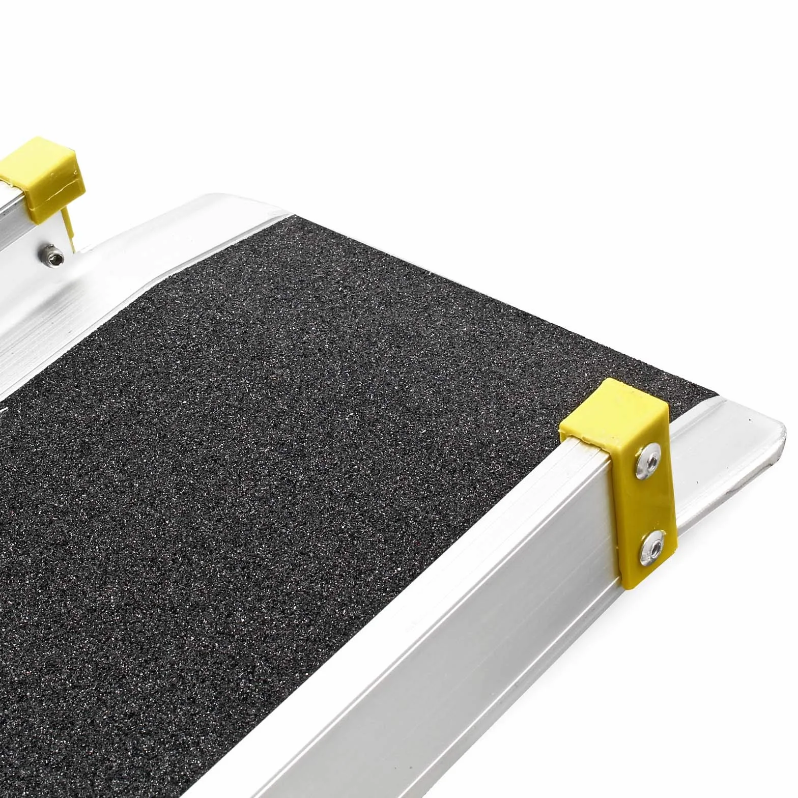 Wiltec 2X Alu Teleskop-Rampe 270 kg 121,5-213,5 cm mit Antirutsch-Belag & seitlich erhöhten Schienen, Rollstuhlrampe