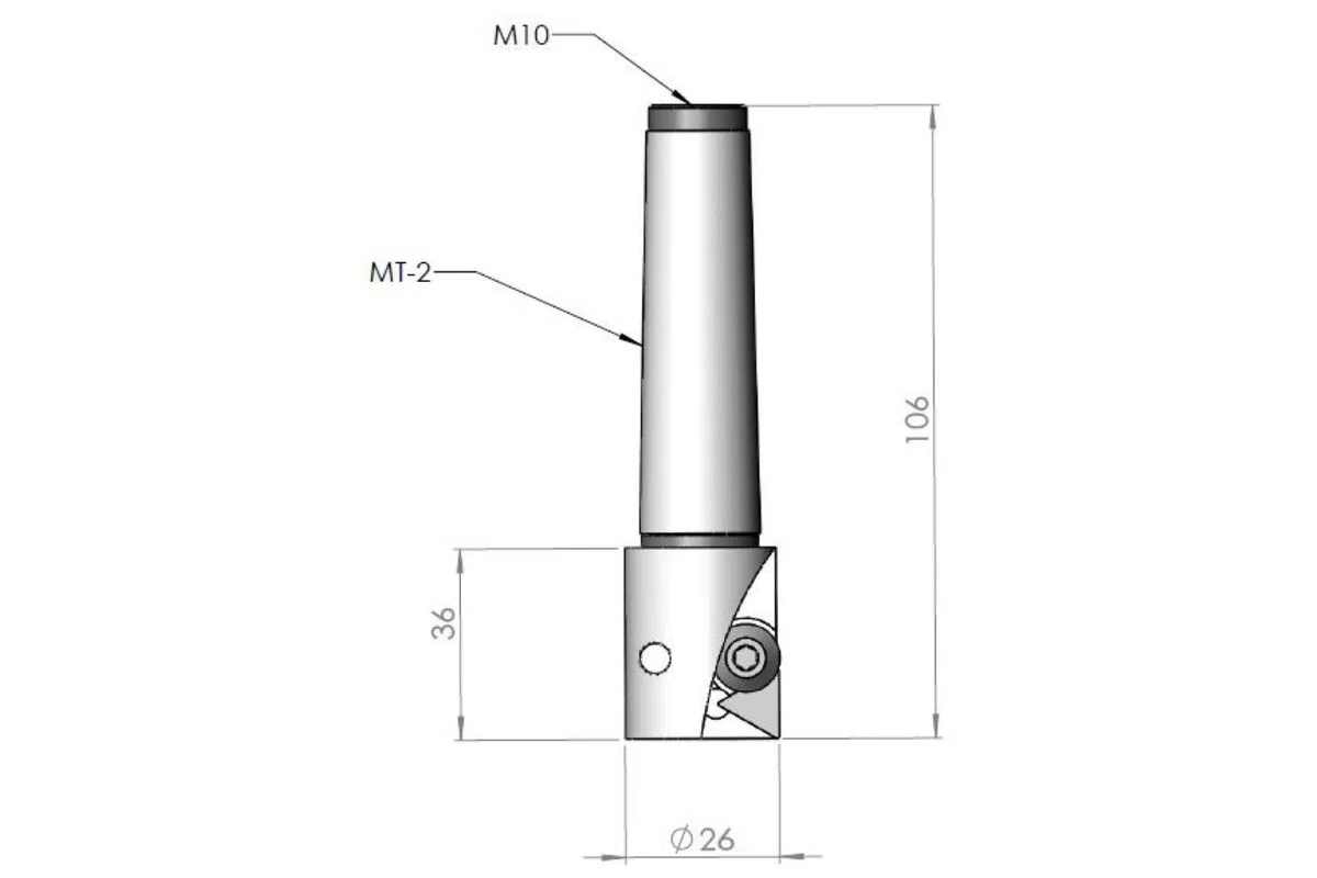 PAULIMOT Messerkopf mit 2 Schneidplatten / MK2