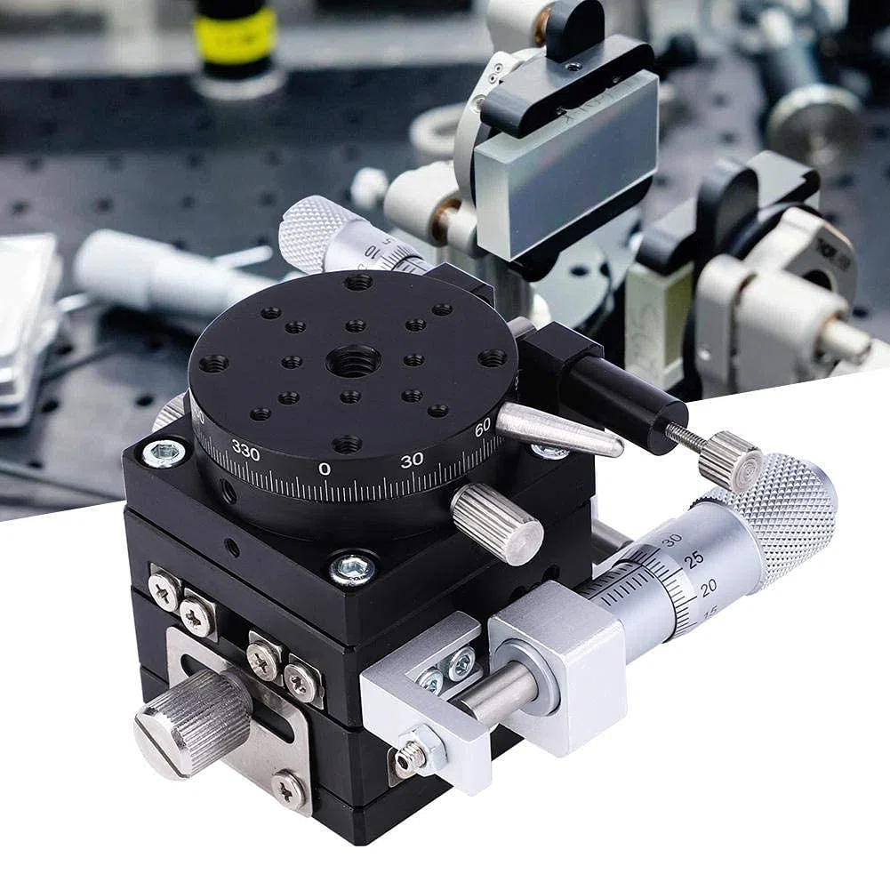 Manueller 3-Achsen-Lineartisch XYR, 40 mm hohe Genauigkeit Lineare Bewegung Manueller Bühnen-Schiebetisch LSP40-LM Linearer Schiebetisch für Präzisionspositionierung, quantitative Bewegung usw