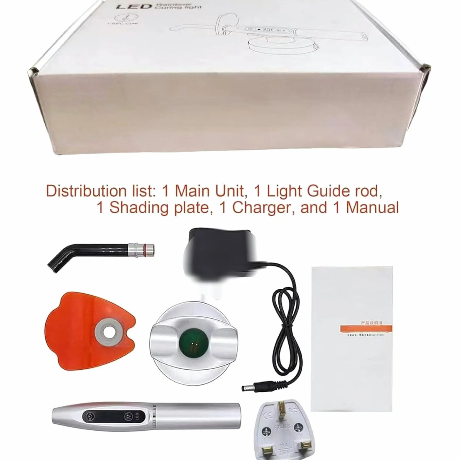 LED-UV-Härtungslicht Oral-LED-Lampe für Zahnsteinanwendung, starke Blinkmodi