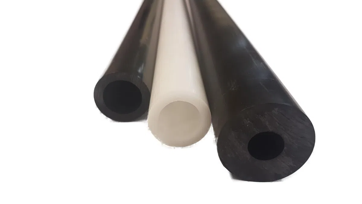 POM Hohlstab Kunststoff Rundrohr 40x20mm L= 500-1500mm schwarz (1500mm)