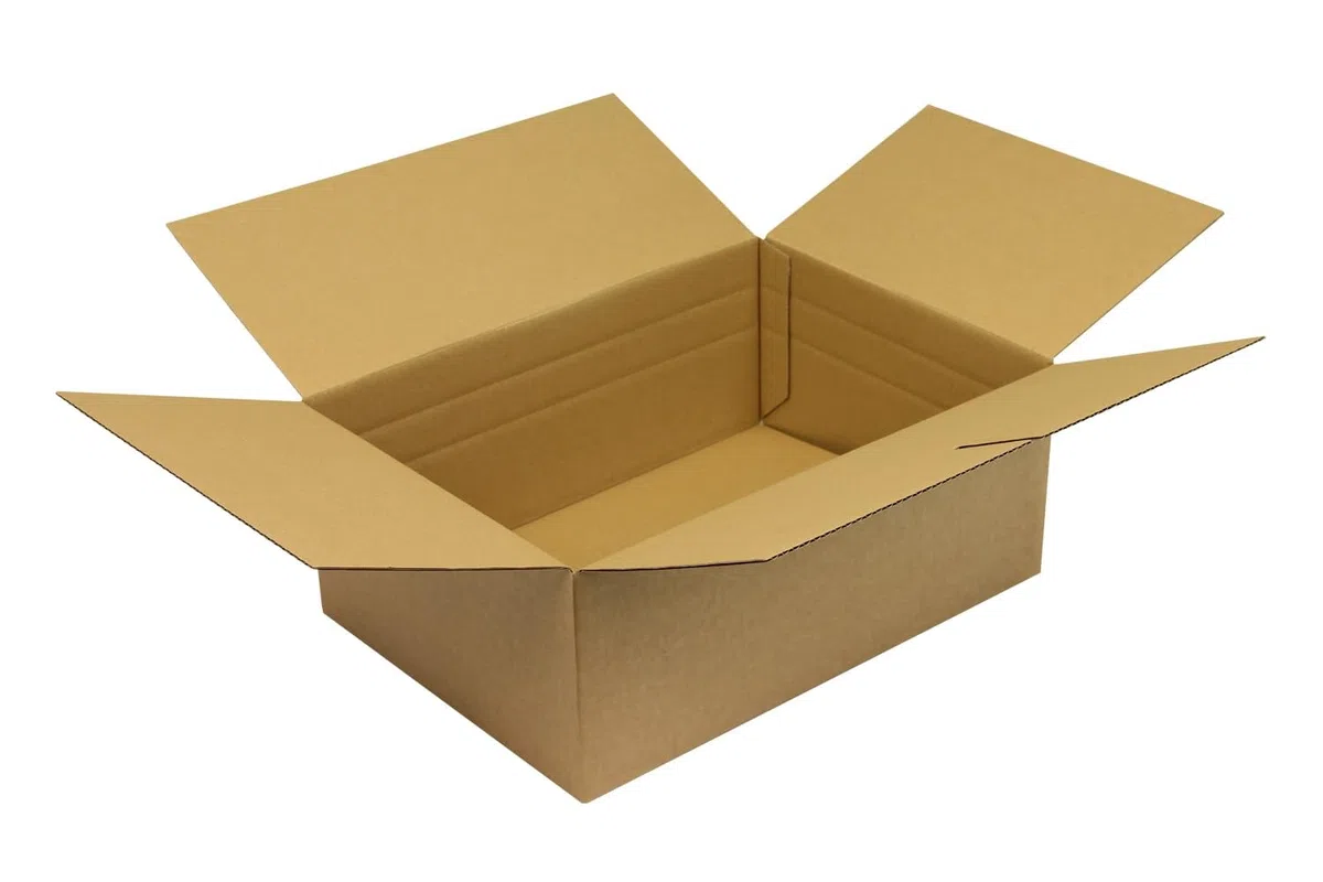 Automatik- Faltkarton 1-wellig, C4, braun, Abm (LxBxH): 350x250x135mm, Qual. 1.3B, 100 Stück, Verpackungsheld
