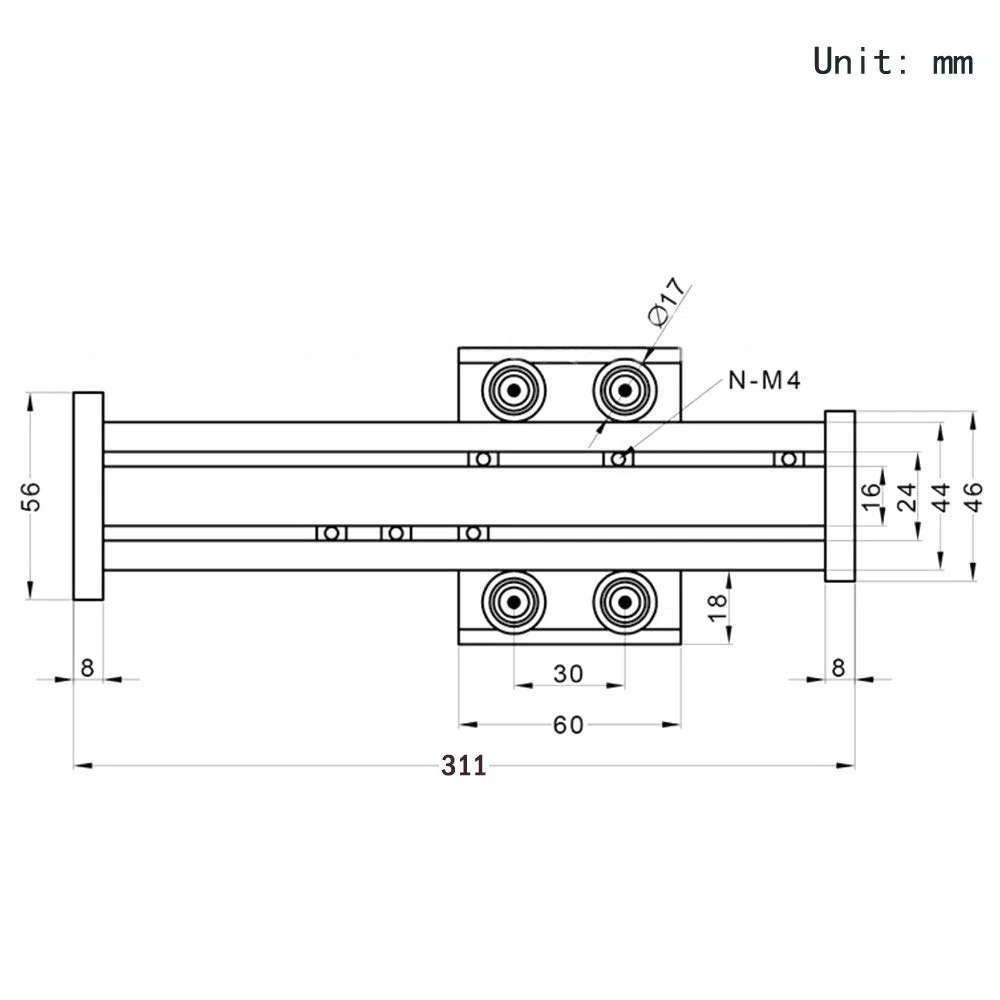 200mm effektive Länge Linear Schienenführung Kugelumlaufspindel SFU1605 mit NEMA17 Schrittmotor für DIY CNC Router Teile X Y Z Linear Stage Aktuator(Größe:200mm-NEMA17)